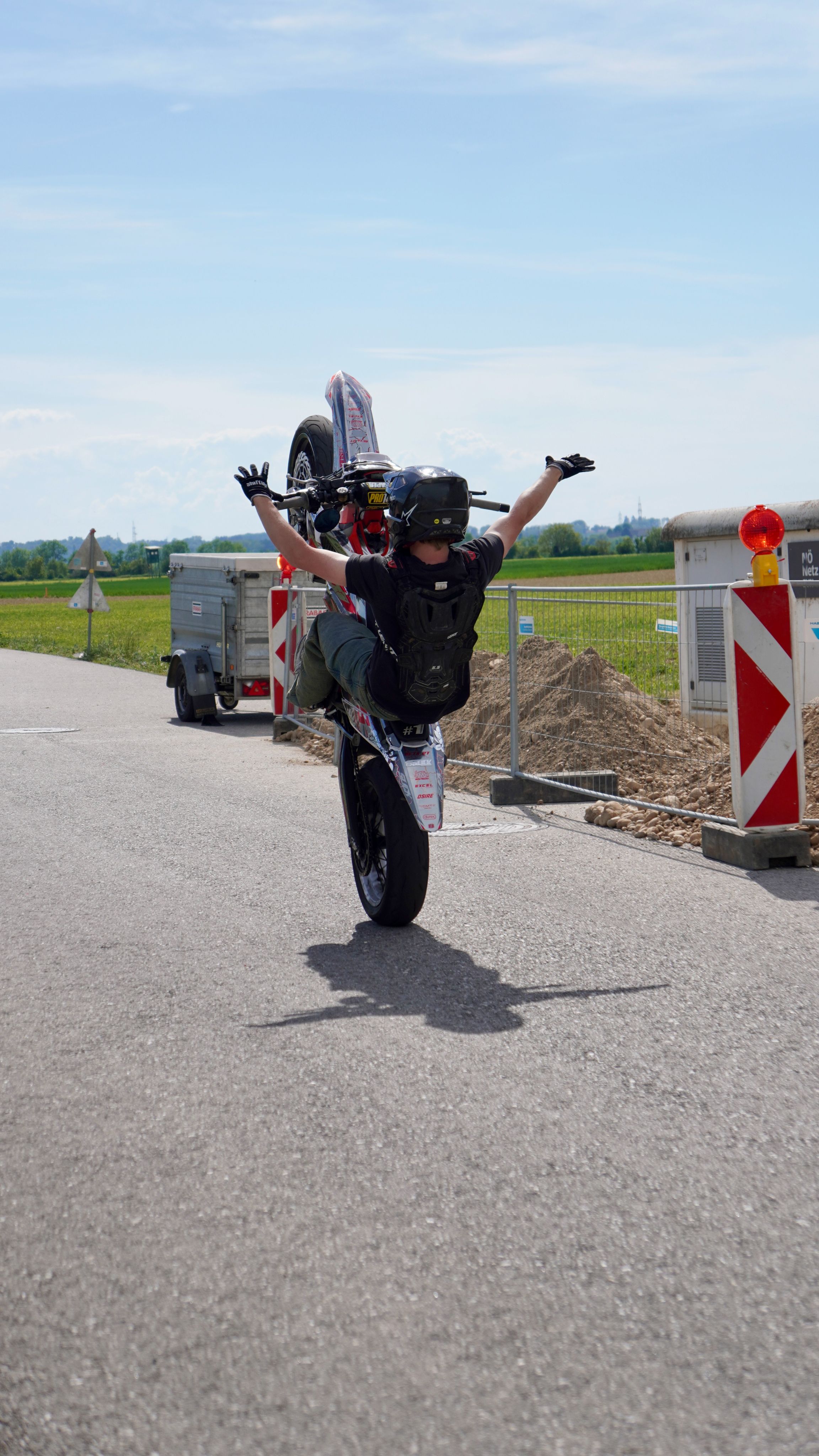 Wheelie ohne Hände